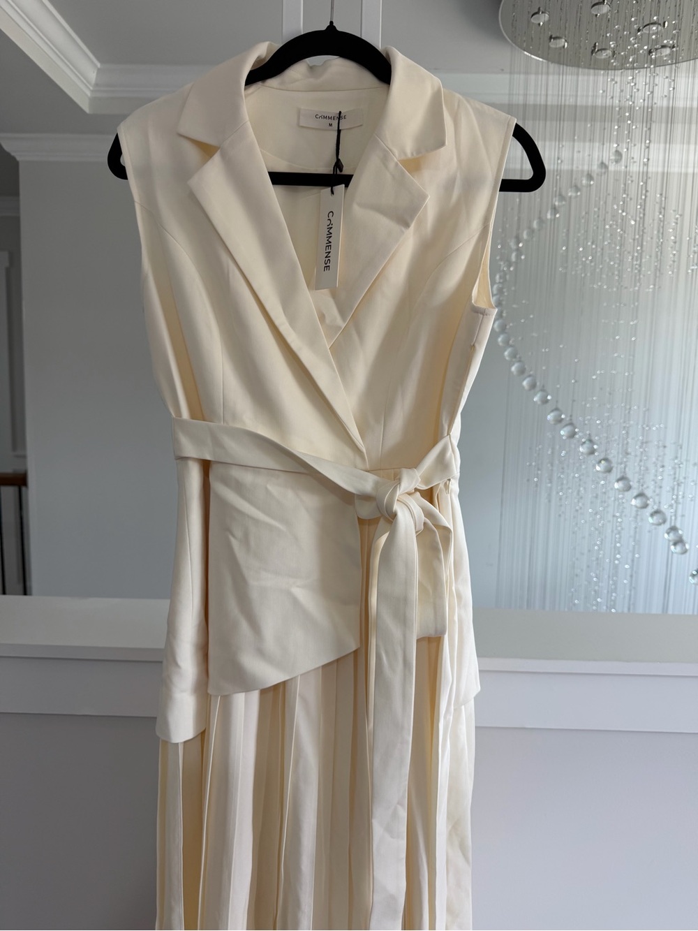 Commense Cream Tailored Pleated Blazer Dress - Picture 5 of 8
